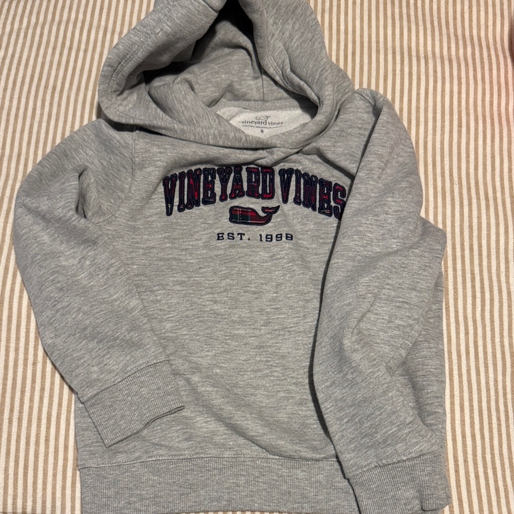 Vineyard Vines Heather Gray Kids Hoodie